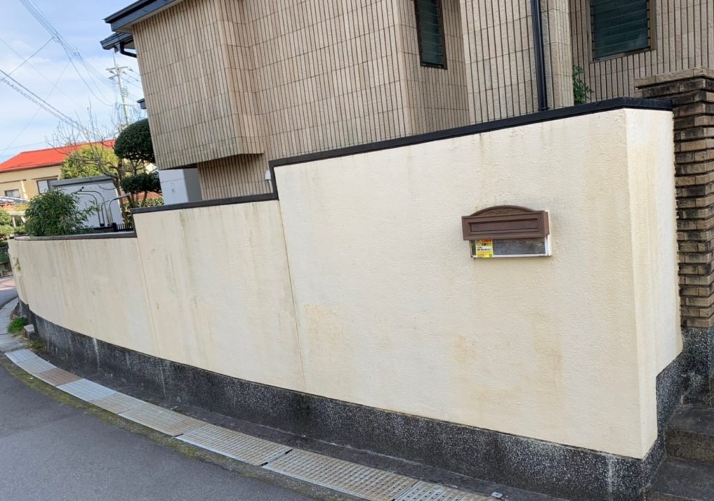 熊本市北区　T様邸　塀塗装　 (5)